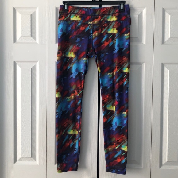 Athleta Colorburst Sonar Leggings size Large - Picture 3 of 16